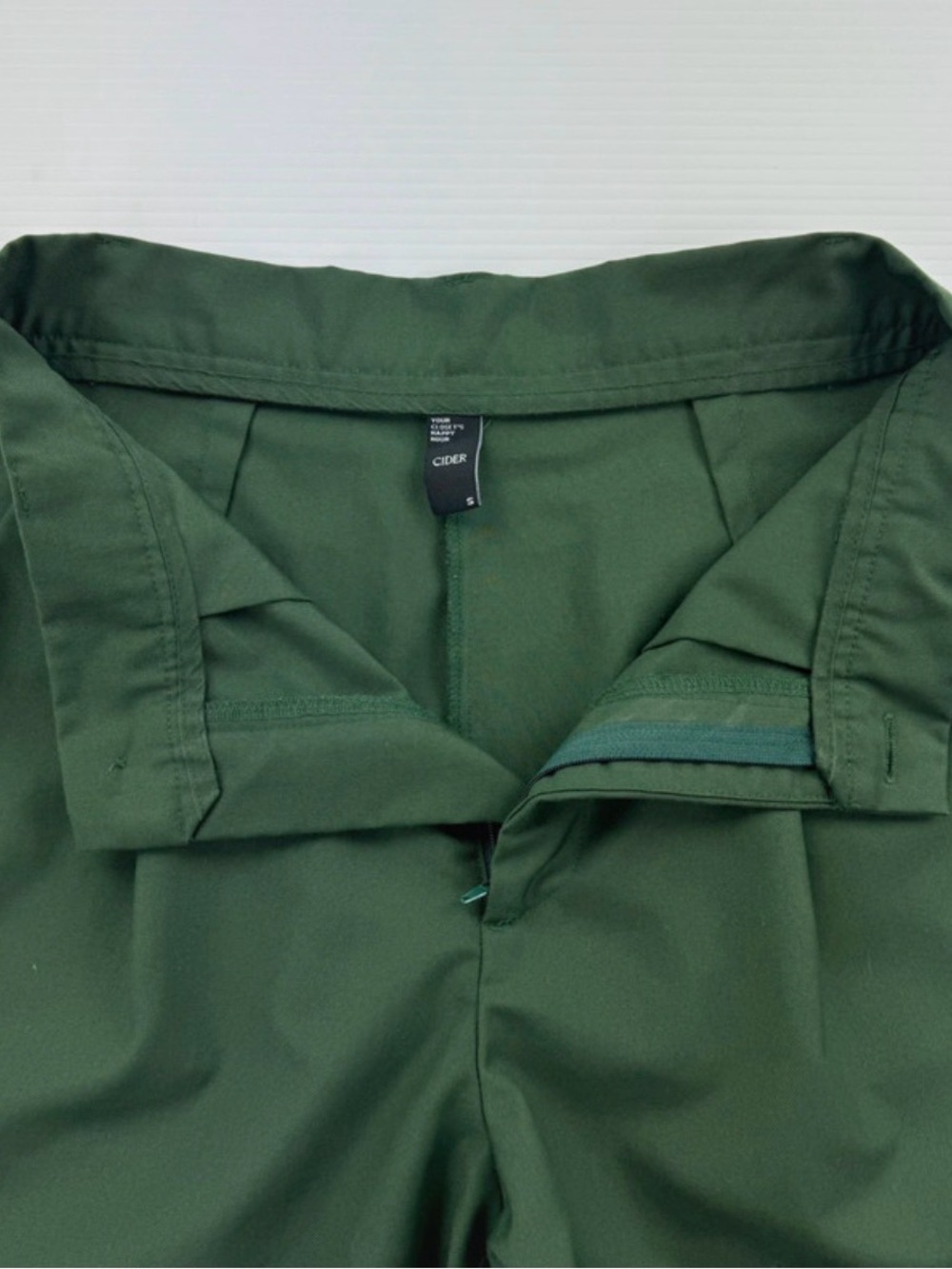 Cider Forest Green High Waisted Wide Leg Trousers • Size Small - Picture 4 of 9